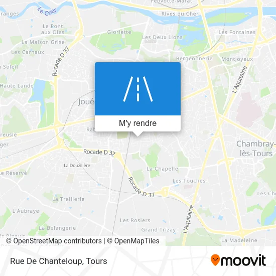 Rue De Chanteloup plan