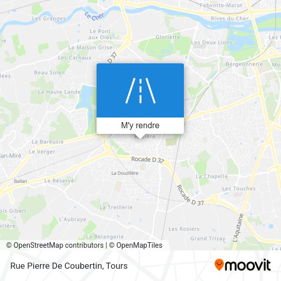 Rue Pierre De Coubertin plan