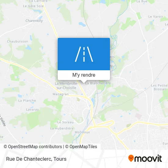 Rue De Chanteclerc plan