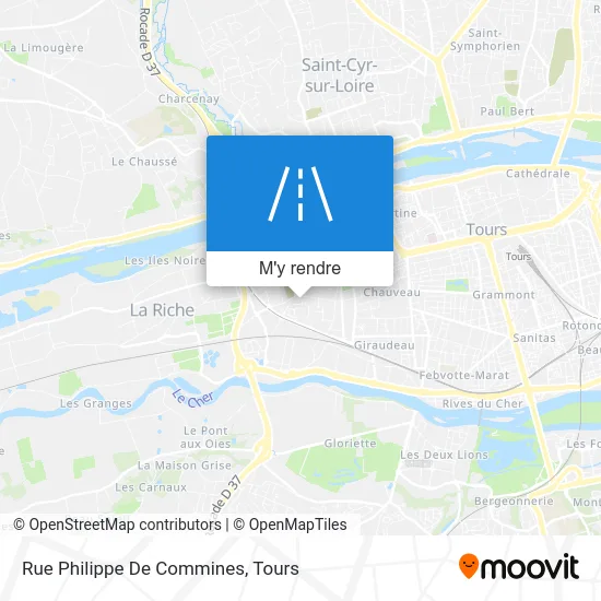 Rue Philippe De Commines plan