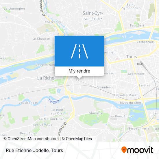 Rue Étienne Jodelle plan