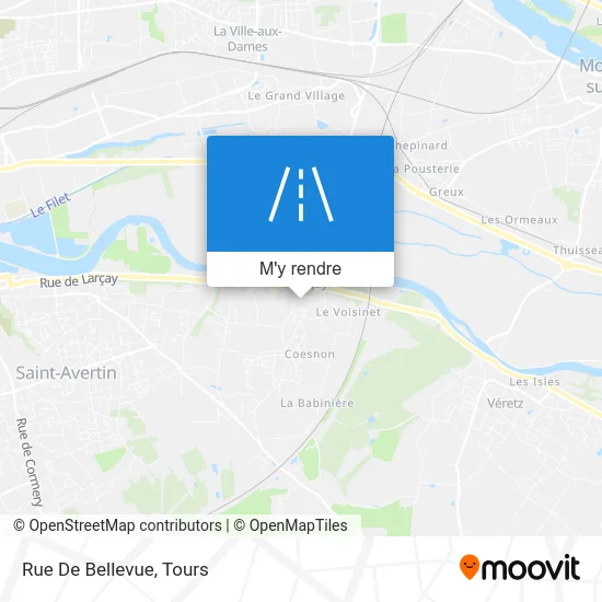 Rue De Bellevue plan