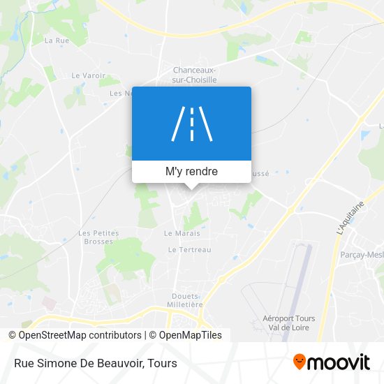 Rue Simone De Beauvoir plan