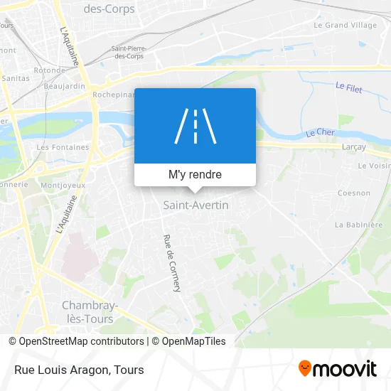 Rue Louis Aragon plan