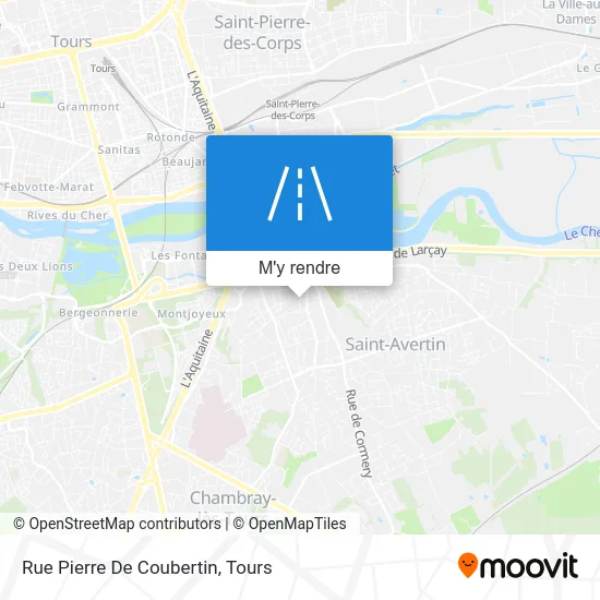 Rue Pierre De Coubertin plan