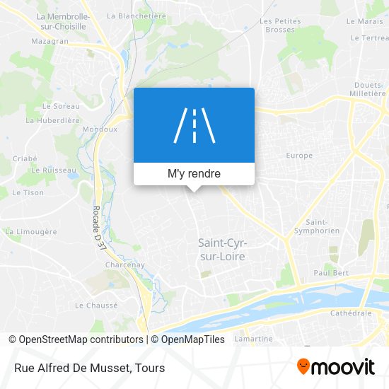 Rue Alfred De Musset plan