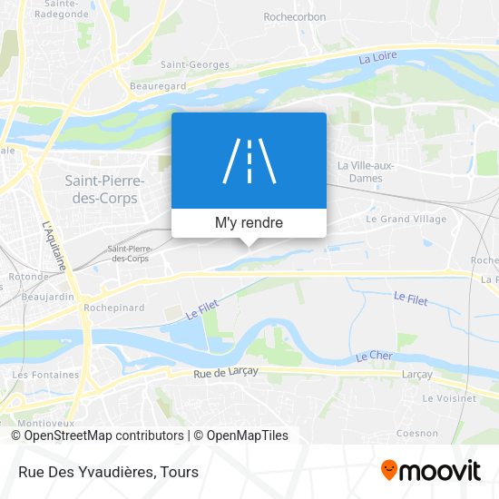 Rue Des Yvaudières plan