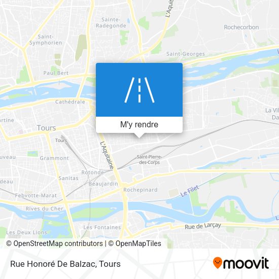 Rue Honoré De Balzac plan