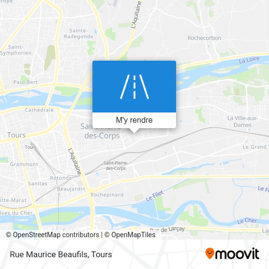 Rue Maurice Beaufils plan