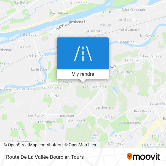 Route De La Vallée Bourcier plan