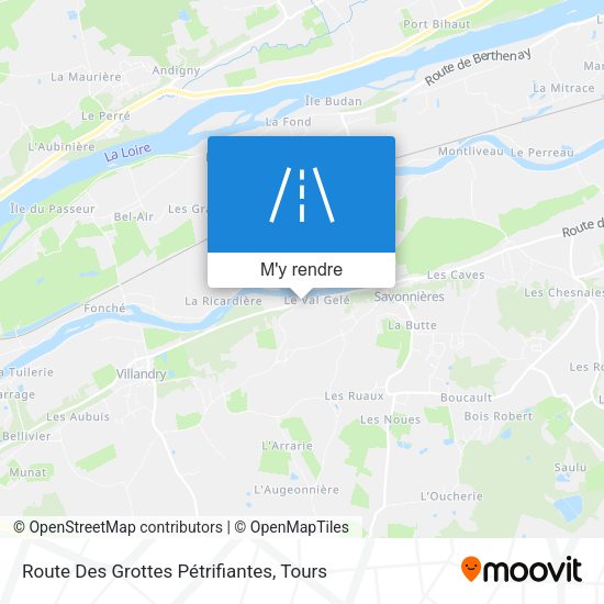 Route Des Grottes Pétrifiantes plan