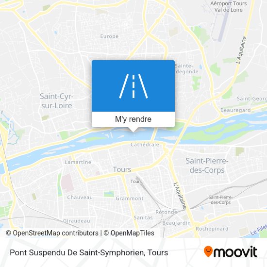 Pont Suspendu De Saint-Symphorien plan