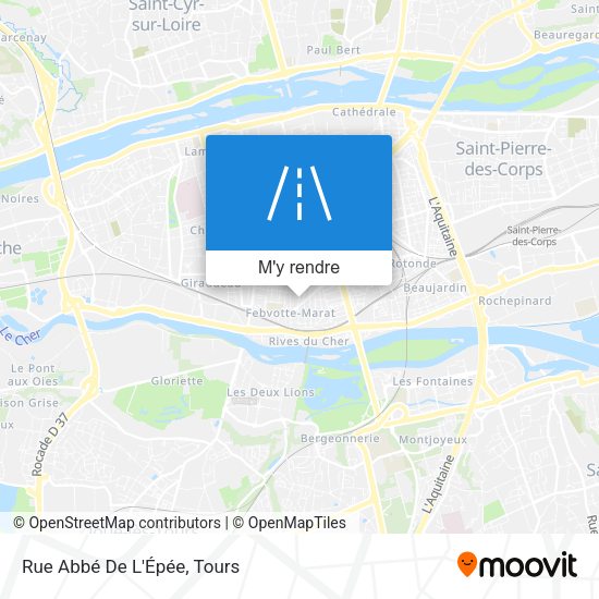 Rue Abbé De L'Épée plan