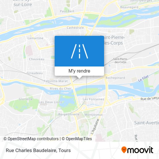 Rue Charles Baudelaire plan