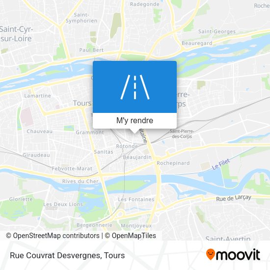 Rue Couvrat Desvergnes plan