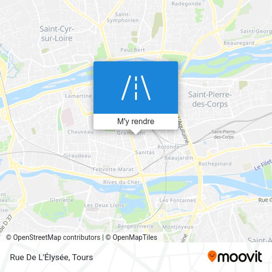 Rue De L'Élysée plan
