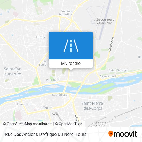 Rue Des Anciens D'Afrique Du Nord plan