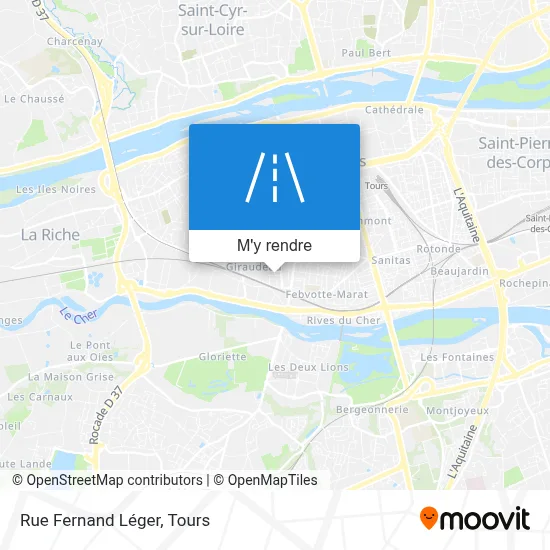 Rue Fernand Léger plan