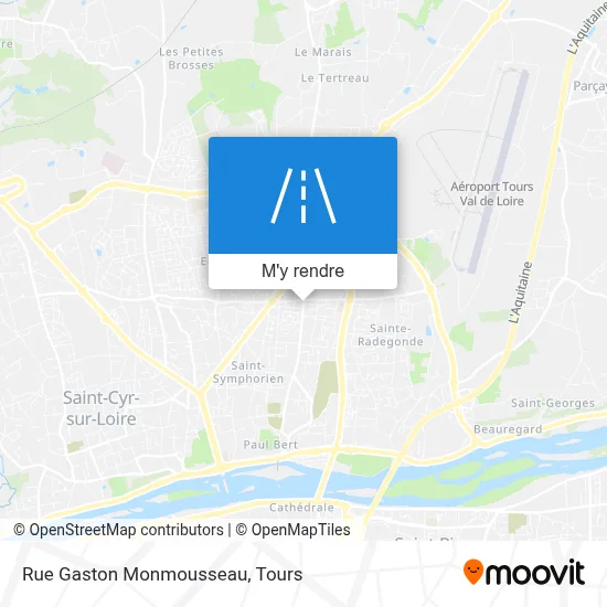 Rue Gaston Monmousseau plan