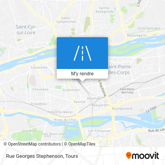 Rue Georges Stephenson plan