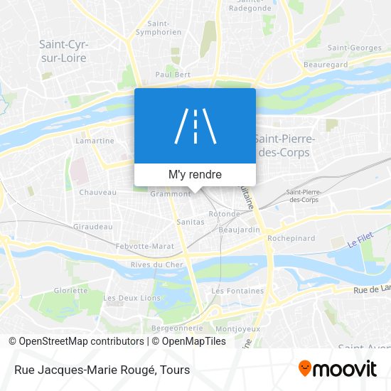 Rue Jacques-Marie Rougé plan