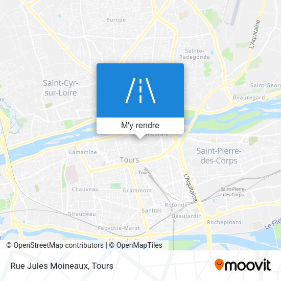 Rue Jules Moineaux plan