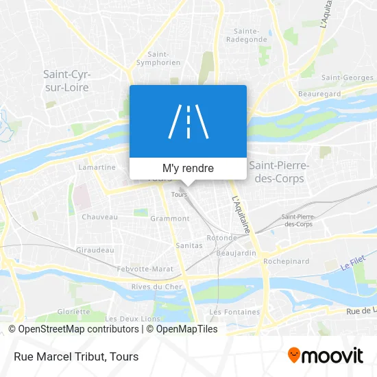 Rue Marcel Tribut plan