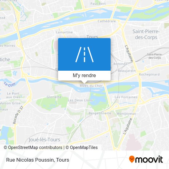 Rue Nicolas Poussin plan