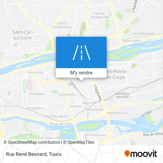 Rue René Besnard plan