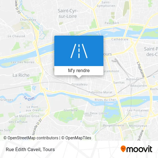 Rue Édith Caveil plan