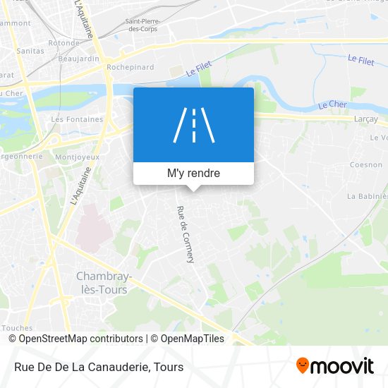Rue De De La Canauderie plan