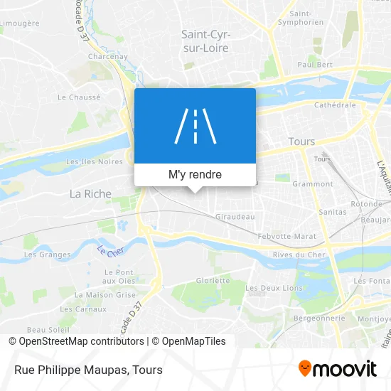 Rue Philippe Maupas plan