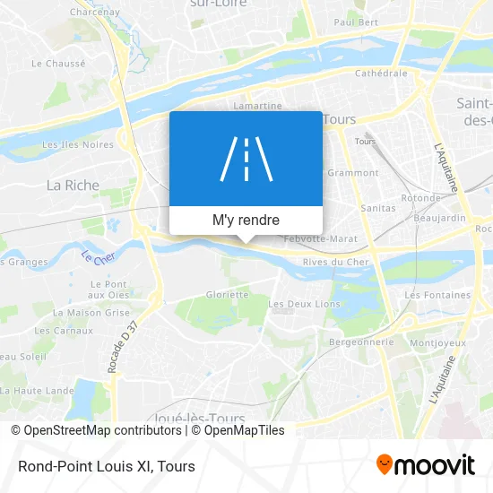 Rond-Point Louis XI plan