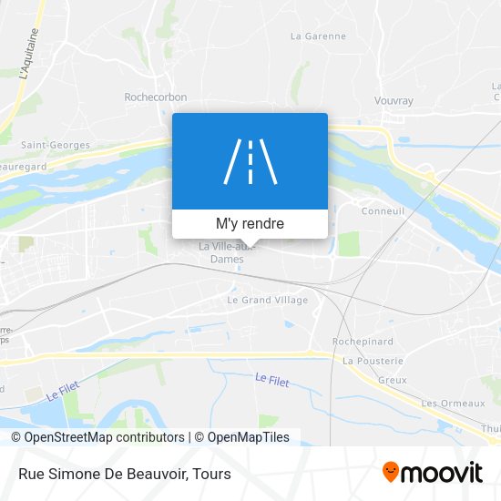 Rue Simone De Beauvoir plan