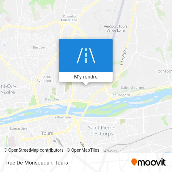 Rue De Monsoudun plan