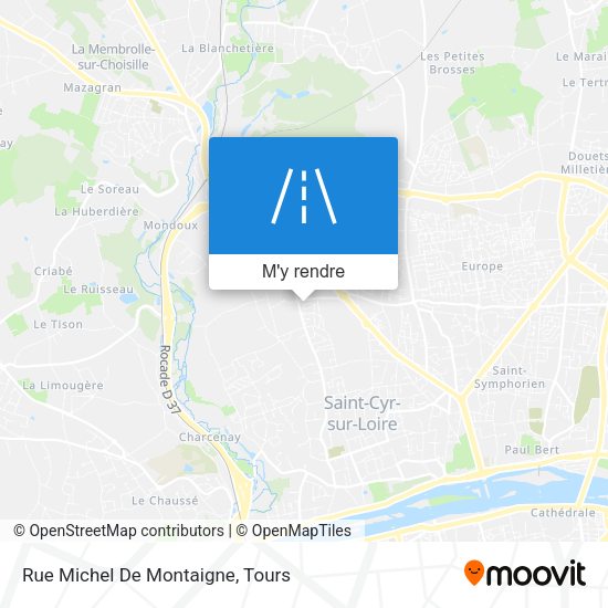 Rue Michel De Montaigne plan