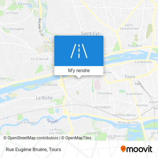 Rue Eugène Bruère plan