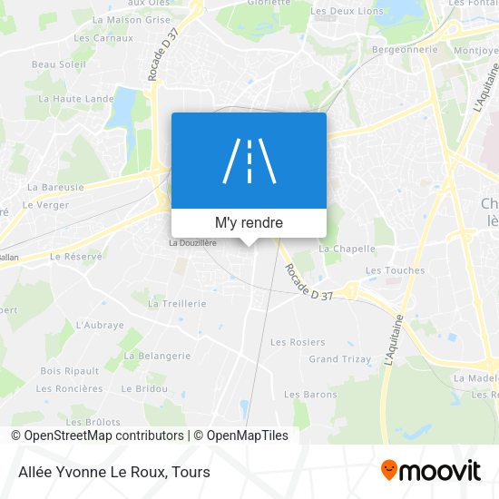 Allée Yvonne Le Roux plan