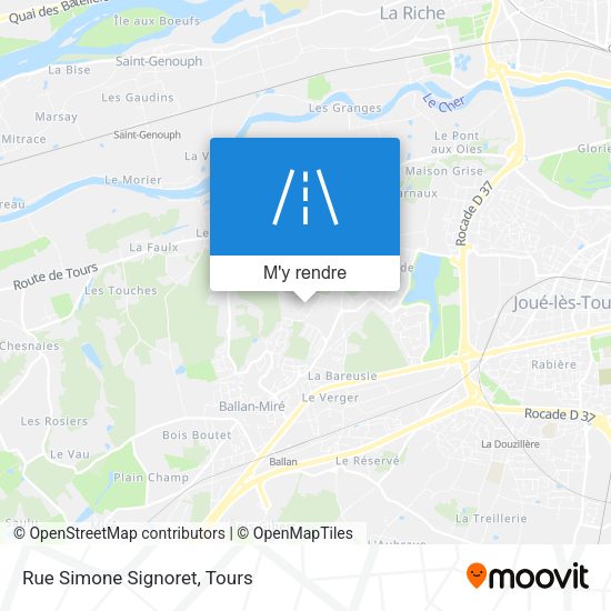 Rue Simone Signoret plan