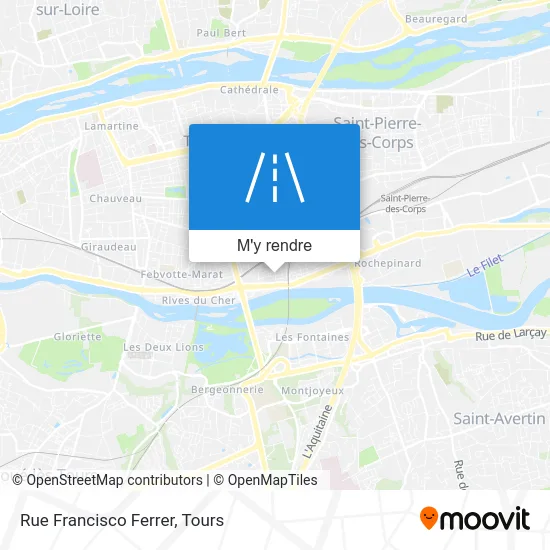 Rue Francisco Ferrer plan