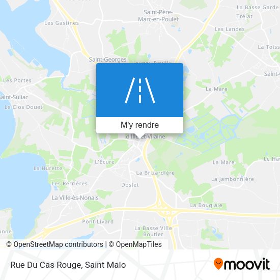 Rue Du Cas Rouge plan