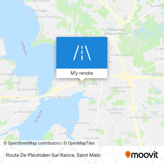 Route De Pleuhiden-Sur-Rance plan