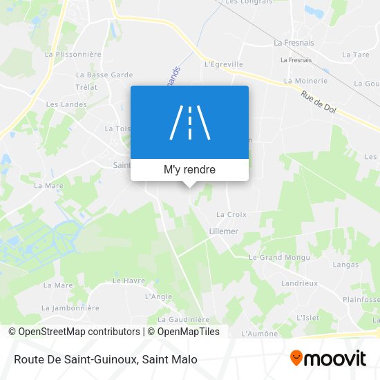 Route De Saint-Guinoux plan