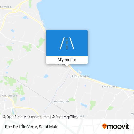 Rue De L'Île Verte plan