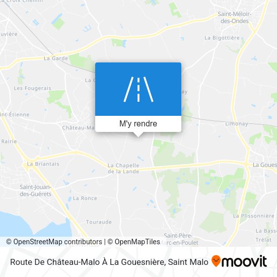 Route De Château-Malo À La Gouesnière plan