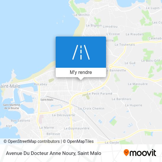 Avenue Du Docteur Anne Noury plan