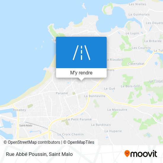Rue Abbé Poussin plan