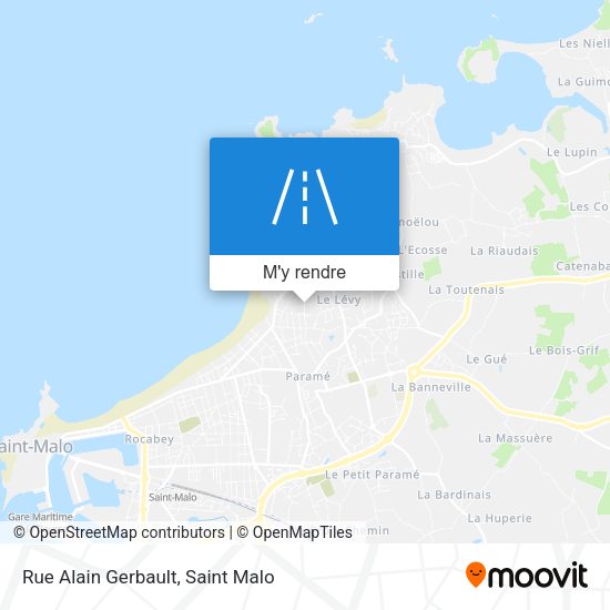 Rue Alain Gerbault plan