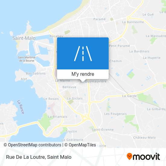 Rue De La Loutre plan