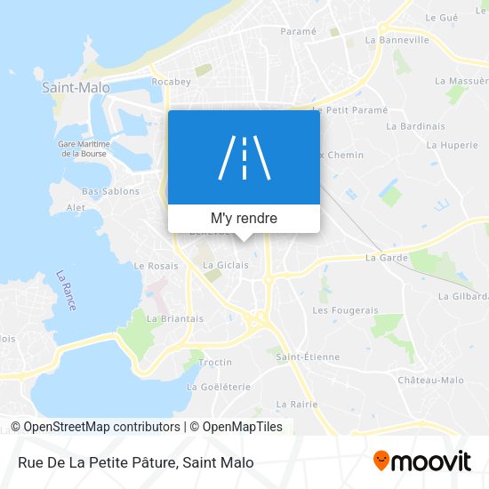 Rue De La Petite Pâture plan